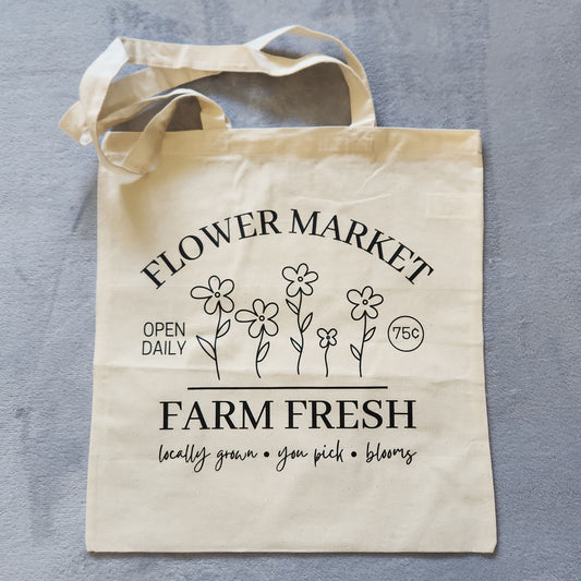 Flower Market Tote Bag